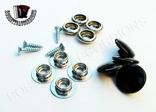 Accordion Snaps Black Standard 10.2 mm SET of 4 Imported from Italy 