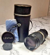 Lentar Auto Zoom 1:35 f=200mm Lens Made in Japan With Case