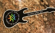 Cream Sticker - Eric Clapton Classic Rock Fender Guitar Sunshine Of Your Love