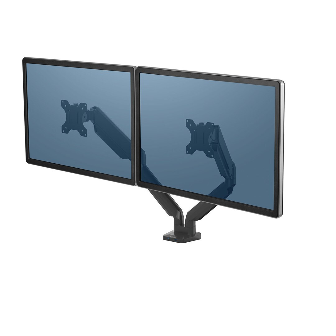 Thumbnail - 043859716968 Fellowes Ergonomiearm Für 2 Monitore - Platinum Series,