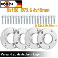 5x120 Spurplatten Spurverbreiterung 72,6 4x15mm für BMW Distanzscheiben