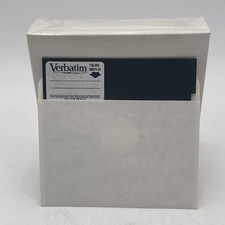 Verbatim 1S/2D MD1-D 5 1/4" Floppy Disk New Box of 10 In Sealed Unopened Package