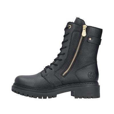 Rieker Biker Boots Schwarz 72640-00 Damen Schuhe