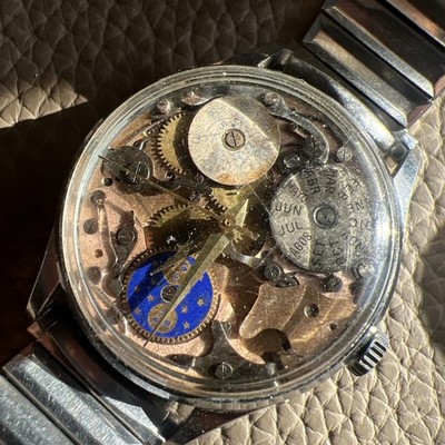 Vintage Men s Valjoux 90 Triple Date MOONPHASE Large Case Project Running