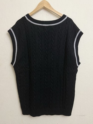 Chaleco tejido con cable FILA Baseline talla L LU43E981 talla L precio de venta sugerido por el fabricante 130 USD - Imagen 6 de 7