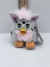 Furby Buddies Name More Light 1999 Tiger Electronics Pink And Gray 4  tall Doll