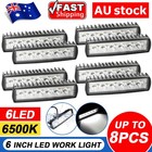 6 inch LED Work Lights Spot Flood Light Bar Reverse 4WD Offroad SUV Driving Lamp