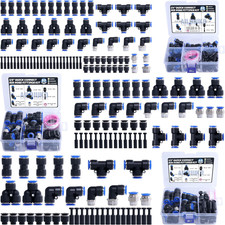 170 PCS Quick Connect Air Hose Fitting Assortment Kit,Pneumatic Push to Connect