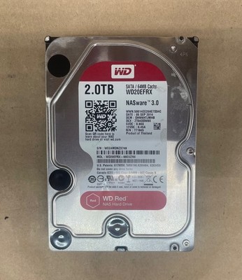 Western Digital WD 2.0TB RED NAS Hard Drive WD20EFRX 5400 RPM 3.5'' SATA III