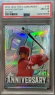 Shohei Ohtani 2018 Leaf 70th Anniversary Metal Hitting RC Dodgers PSA 8 NM-MT!