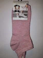 New Sockopath Women's 2 Pair No Slip Heel Socks 