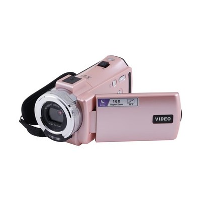 Vivitar DVRE507-PNK PopCam Digital Camcorder, 48MP Full HD 1080p