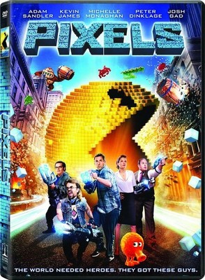 Pixels (DVD, 2015) Adam Sandler Kevin James NEW