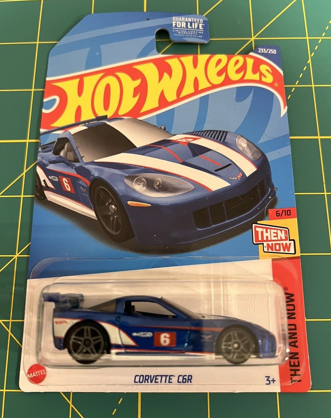 2022 HOT WHEELS CHEVY CORVETTE C6R THEN AND NOW 6/10 BLUE