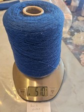 KNITTING MACHINE YARN ON CONE 2 PLY MID BLUE ARCYLIC 510 GRAMS (BOX 2 EXTRA)