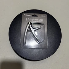 ChromaCast Silver Capo CC-GCP6-SIL Single Handed Quick Change 6 String Electric.