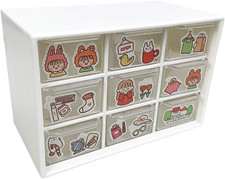 Mini Plastic Drawer Organizer, Art Craft Organizers and Storage Used in Desk, Va