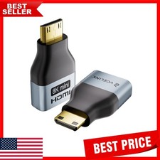 8K 60Hz Mini HDMI to HDMI Converter, Ultra HD Resolution with Anti-Interference