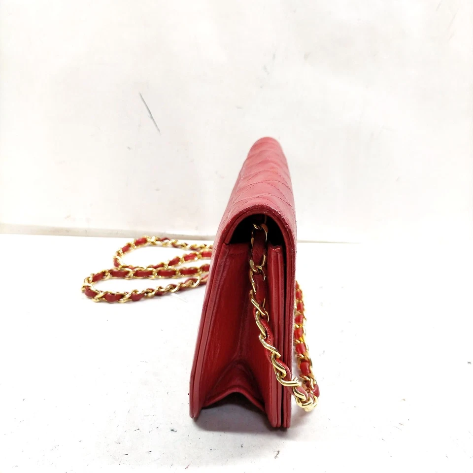 SIN TARIFA Bolso de Hombro Chanel Matelasse Piel de Cordero Rojo 2886360 Foto 3 de 4