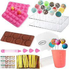 717Pcscake Pop Molds Kit, Lollipop Cake Pop Maker Set with Cake Pop Stand, Cake