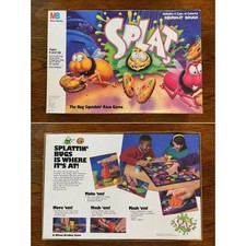SPLAT! 1990 Milton Bradley The Bug Squishing Race Game with Original Dough