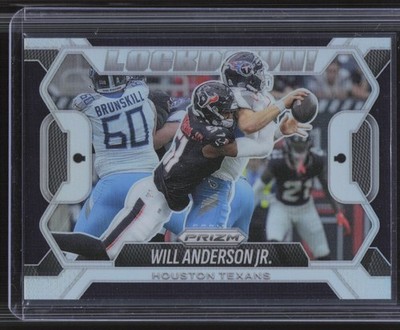 2025 Panini Prizm #12 Will Anderson Jr. Lockdown! Silver Prizm