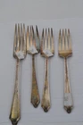 International Silver, 4 forks, same pattern, 3 - 6", 1 - 7", 147 grams, #126