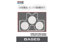50mm Textured Bases - Wargames Atlantic 28mm Bits General Accoutrements Basing