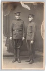 Found Photo WWI US Army Soldiers Studio Portrait Dual Uniform Military 3.5 x 5.5