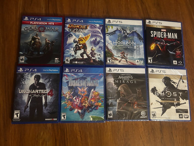PLAYSTATION 5 and PLAYSTATION 4 GAME LOT