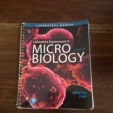 Laboratory Experiments in Microbiology 12th Ed Johnson Case Pearson Spiral