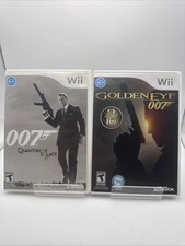 Golden Eye 007 and Quantum of Solace lot (Nintendo Wii)  - TESTED - Free Ship