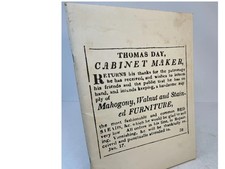 THOMAS DAY: Cabinetmaker. An Exhibition at the North Carolina Museum of History