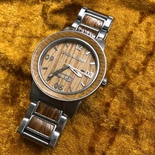 Original Grain Brewmaster Special Edition Watch Oak &Stainless Steel - New Batt