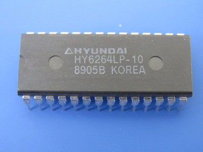 HYNIX  HY6264LP-10 Qty of 2 per Lot IC SRAM 8KX8 CMOS DIP 28PIN PLASTIC
