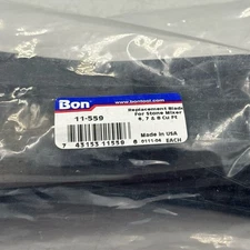 Bon Tool Replacement Mortar Mixer Blade 6-8 Cu Ft Black 11-559 Heavy Duty