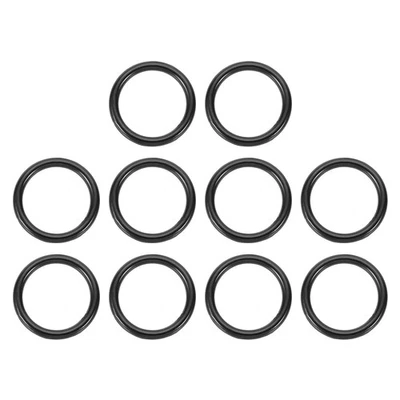 8 Pièces Anneaux Métalliques 0,8" Alliage Zinc Noir - Photo 1/4