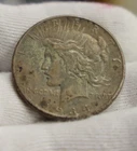 1934 US Peace Silver Dollar $1 VF (Stained)