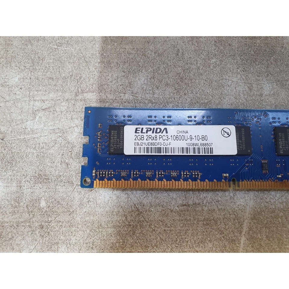 Elpida EBJ21UE8BDF0-DJ-F DIMM Desktop Memory Module DDR3 1333MHz 2GB PC3-10600U - Image 2 of 4