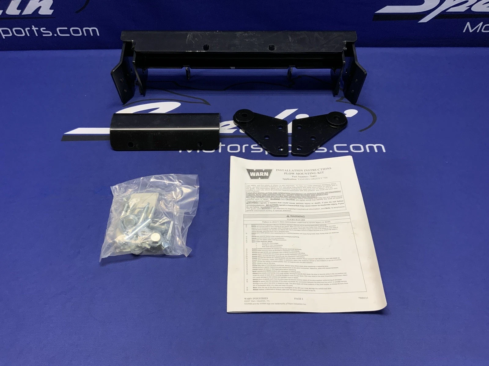 Warn Front Snow Plow Mount Kit Yamaha Grizzly 700 2007-2015 OEM 79403