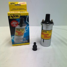 Accel 8140c Chrome Super Stock Ignition Coil 1968-1974 Ford Mustang