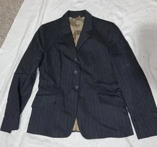 Miller’s Regency 4 Navy blue Herringbone hunt coat Teen Petite Adult 34”