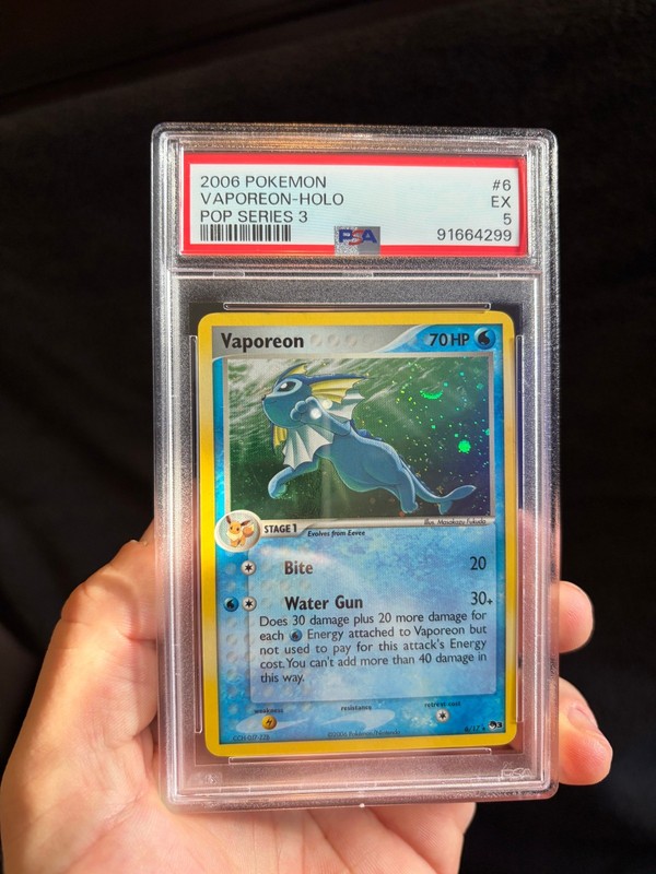 2006 Pokemon 6 Vaporeon EX 5 PSA91664299 Authentic PSA Graded Card
