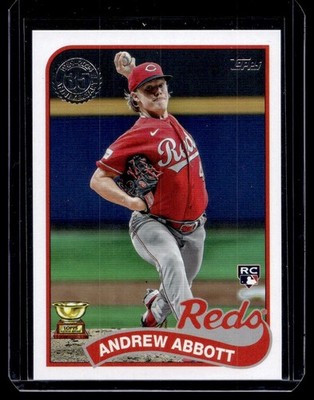 2024 Topps Series 1 1989 Baseball Andrew Abbott RC Cincinnati Reds #89B-96