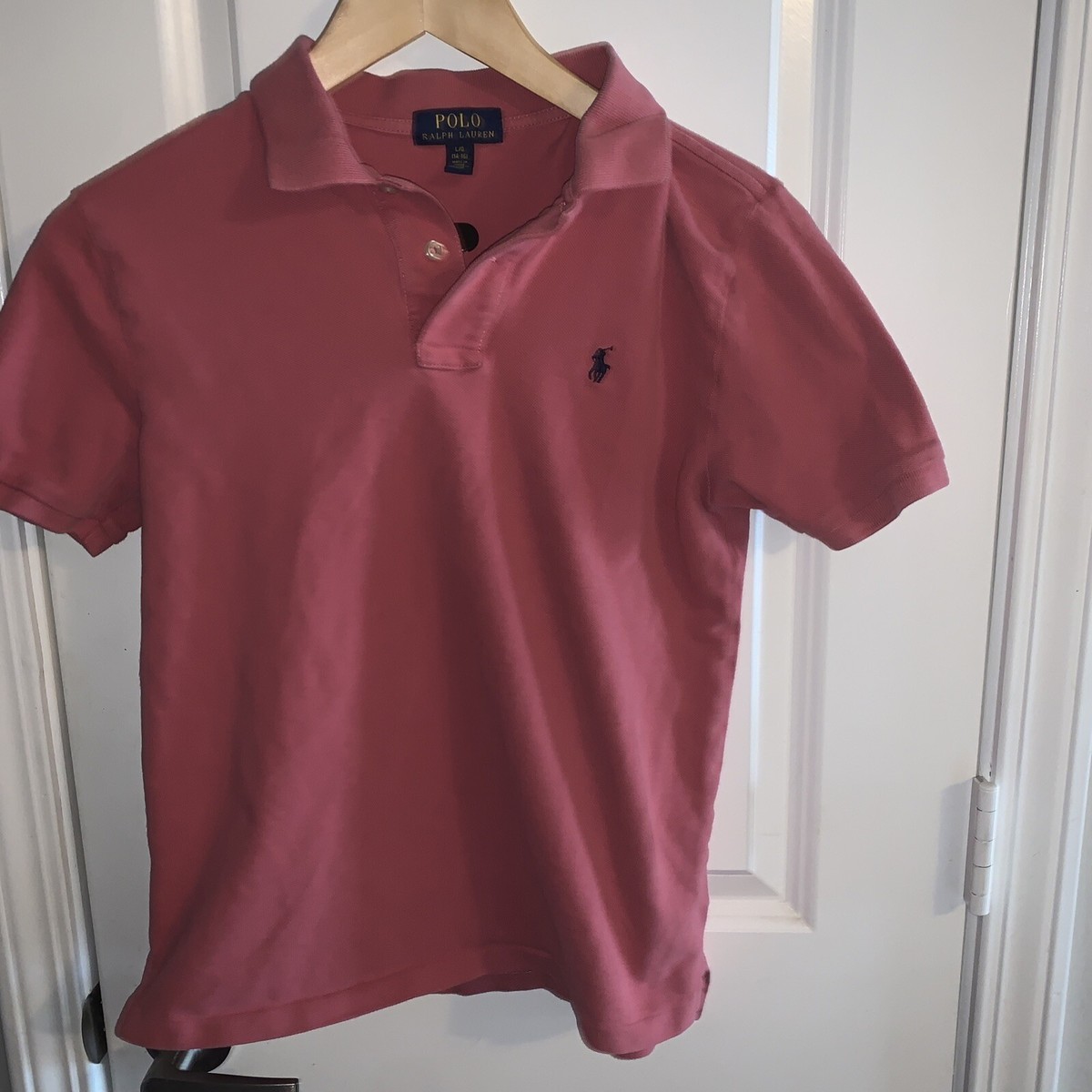 Polo Ralph Lauren Boys Size Large 14-16 Orange Polo Burnt Orange 