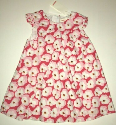 CATIMINI Baby Girls Floral Poplin Dress CHERRY BLOSSOMS 2 Years NWT ($99)
