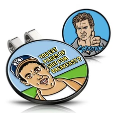 Funny Golf Ball Marker and Magnetic Hat Clip, with BONUS Shooter Golfball marker