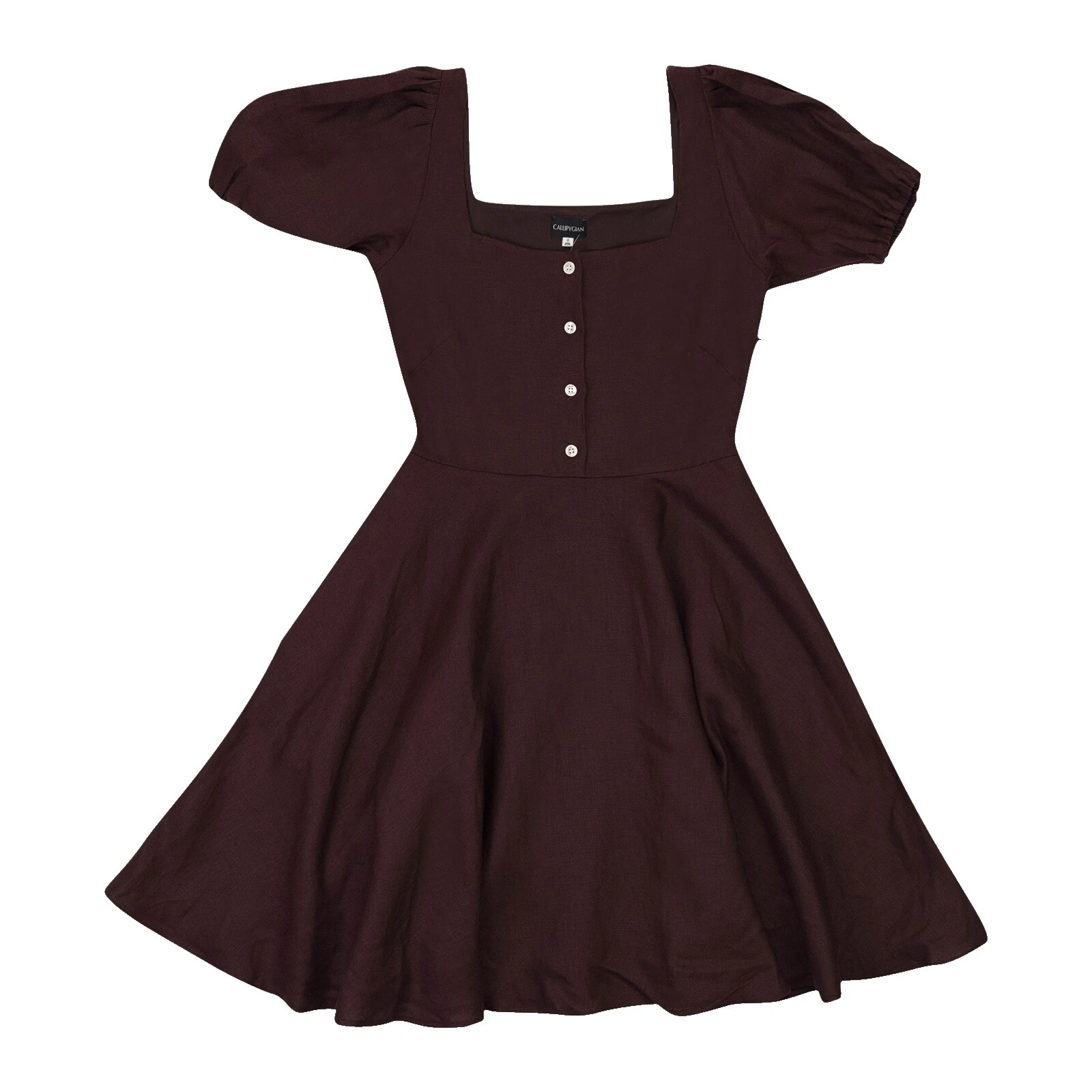 Brown Linen Dresses for Women