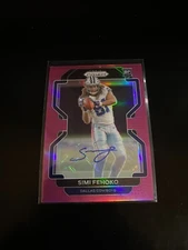 Simi Fehoko 2021 Panini Prizm Pink Prizm Auto RC Cowboys 371 PWE