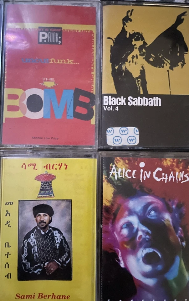 12 Cassettes Assorted Sam Cooke Black Sabbath Alice In Chains Funkadelic  - Image 4 of 4